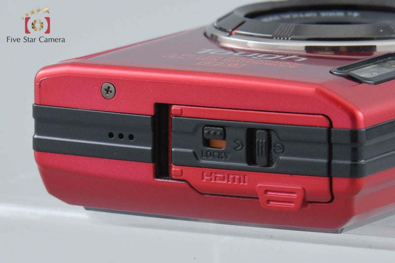 "Count 326" Olympus STYLUS TG-4 Tough Red 16.0 MP Digital Camera from Japan