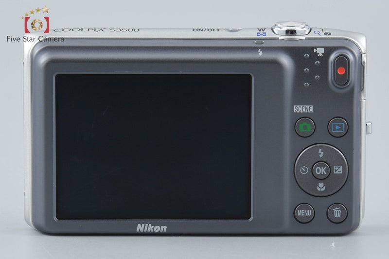 Nikon COOLPIX S3500 Crystal Silver 20.0 MP Digital Camera from Japan