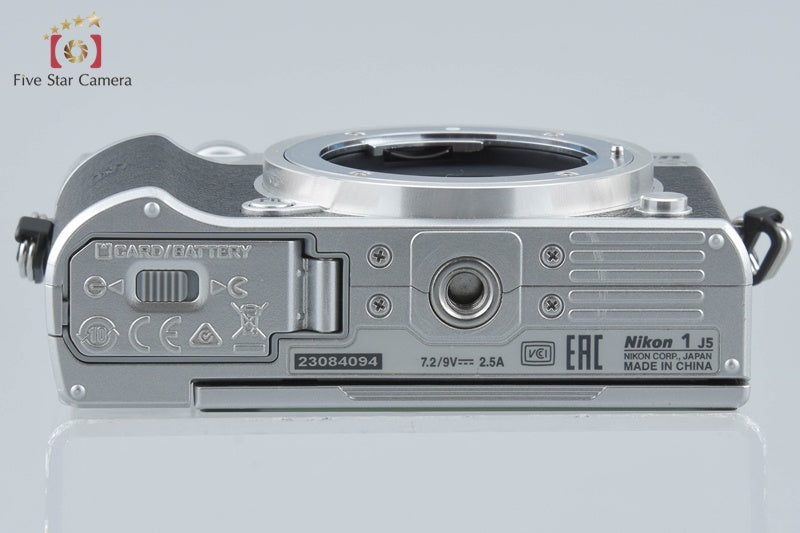 Nikon 1 J5 Silver 20.8 MP Digital Mirrorless Camera Body from Japan