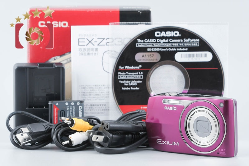 CASIO EXILIM EX-Z2300 Purple 14.1 MP Digital Camera w/ Box from Japan