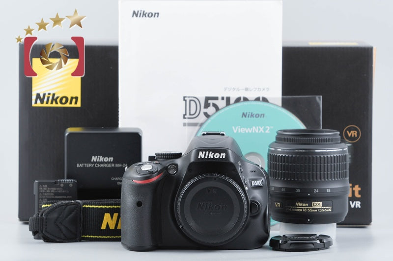 Nikon D5100 16.2 MP SLR Digital Camera 18-55 VR Lens w/ Box from Japan