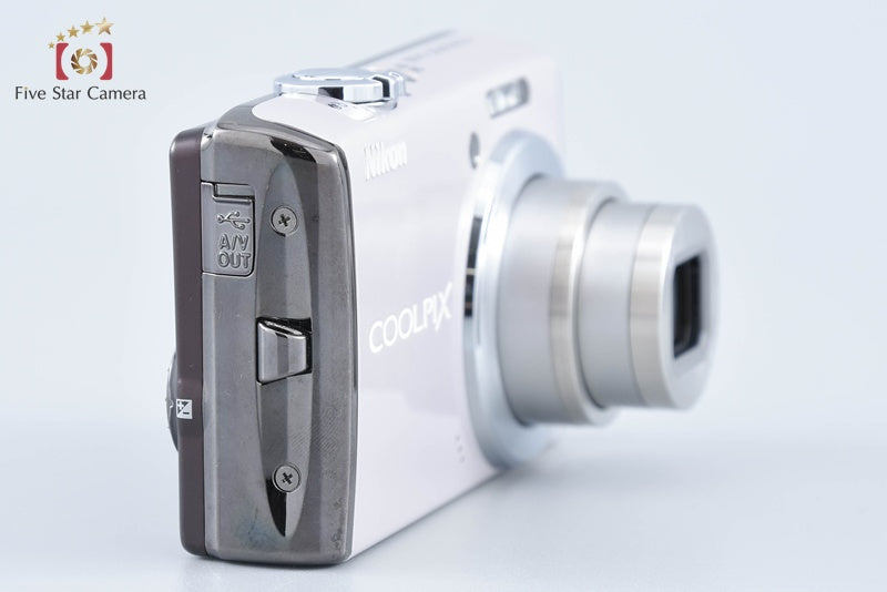 Nikon COOLPIX S620 Pearl White 12.2 MP Digital Camera w/ Box from Japan