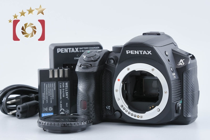 PENTAX K-30 Black 16.3 MP DSLR Camera Body from Japan