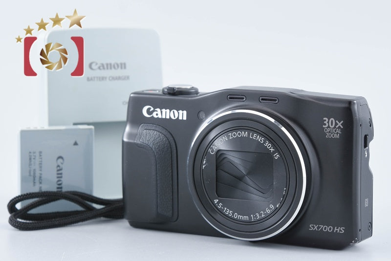Canon PowerShot SX700 HS Black 16.1 MP Digital Camera from Japan