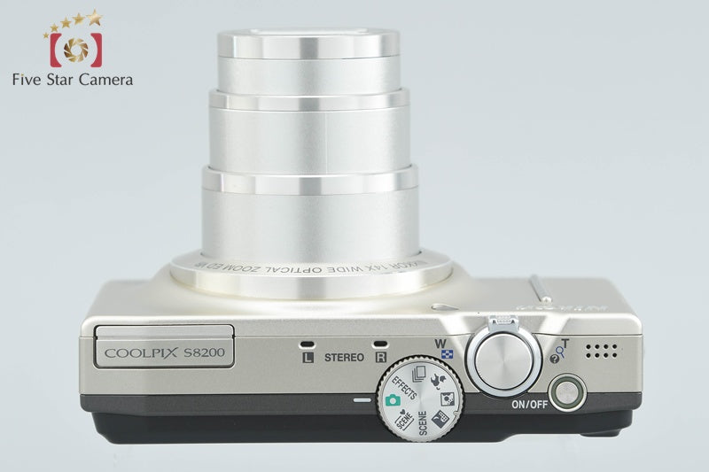 Nikon COOLPIX S8200 Platinum Silver 16.0 MP Digital Camera from Japan