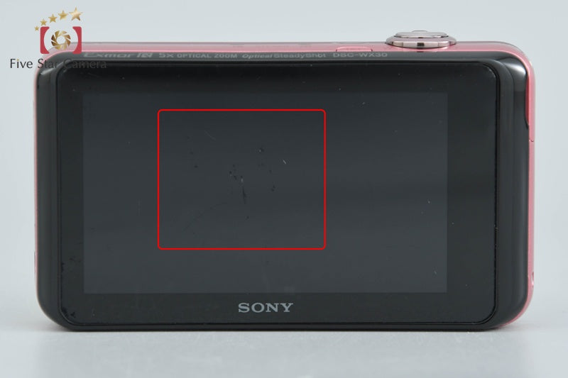 SONY Cyber-shot DSC-WX30 Pink Digital Camera [Japanese Language Only] from Japan