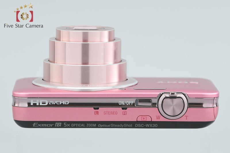 SONY Cyber-shot DSC-WX30 Pink Digital Camera [Japanese Language Only] from Japan