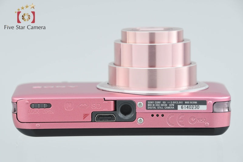 SONY Cyber-shot DSC-WX30 Pink Digital Camera [Japanese Language Only] from Japan