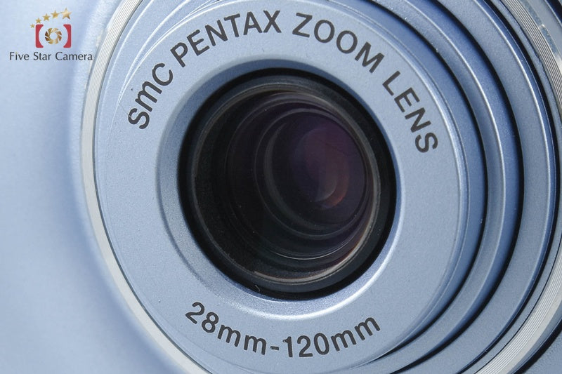 Pentax ESPIO 120SWII Silky Blue 35mm Point & Shoot Film Camera from Japan