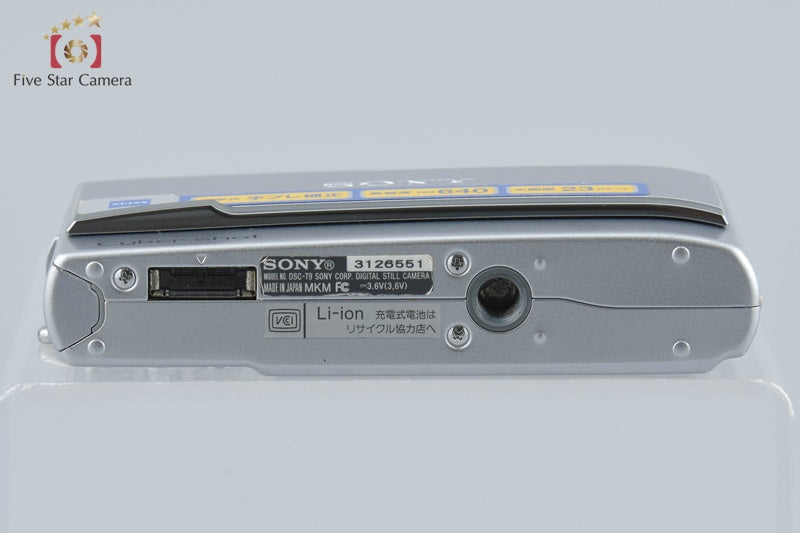 Sony Cyber-Shot DSC-T9 Silver Digital Camera [Japanese Language Only] from Japan