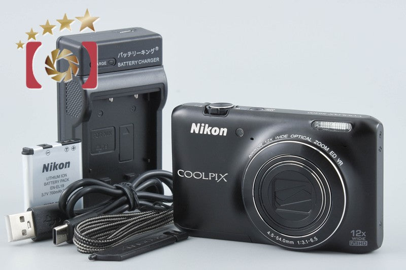 Nikon COOLPIX S6400 Smart Black 16.0 MP Digital Camera from Japan
