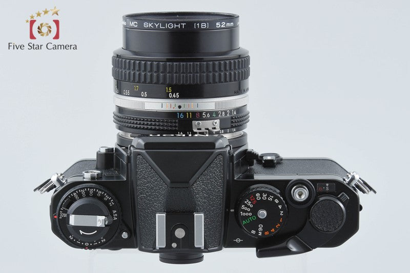Nikon FE Black 35mm SLR Film Camera + Ai NIKKOR 50mm f/1.4 from Japan