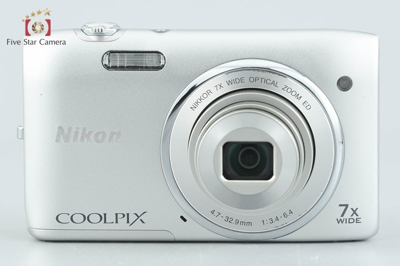 Nikon COOLPIX S3400 Crystal Silver 20.1 MP Digital Camera from Japan