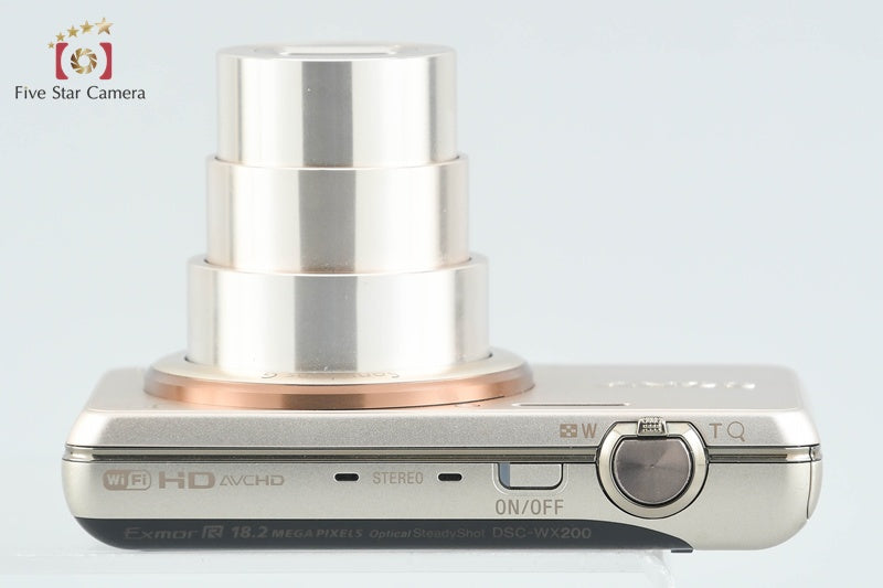 Sony Cyber-Shot DSC-WX200 Gold Digital Camera [Multiple Languages] from Japan