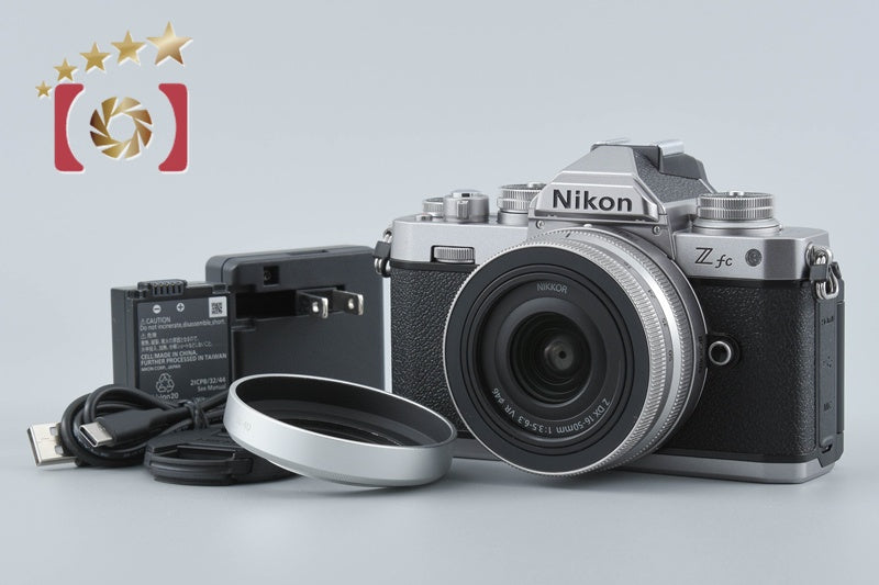 "Shutter count 550" Nikon Z fc Silver 20.9 MP 16-50 VR Lens from Japan