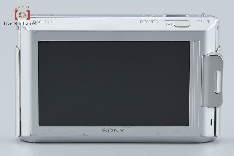 Sony Cyber-Shot DSC-T77 Silver Digital Camera [Japanese Lanuage Only] from Japan