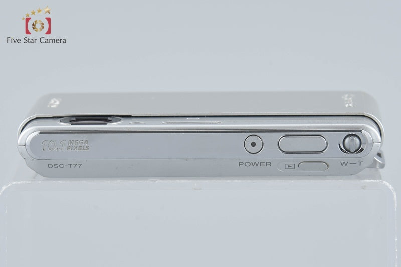 Sony Cyber-Shot DSC-T77 Silver Digital Camera [Japanese Lanuage Only] from Japan