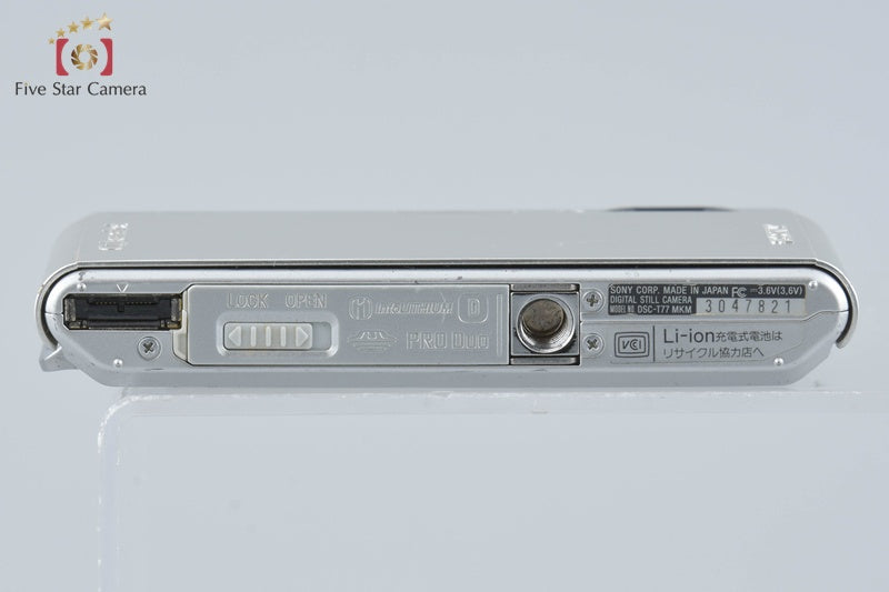 Sony Cyber-Shot DSC-T77 Silver Digital Camera [Japanese Lanuage Only] from Japan