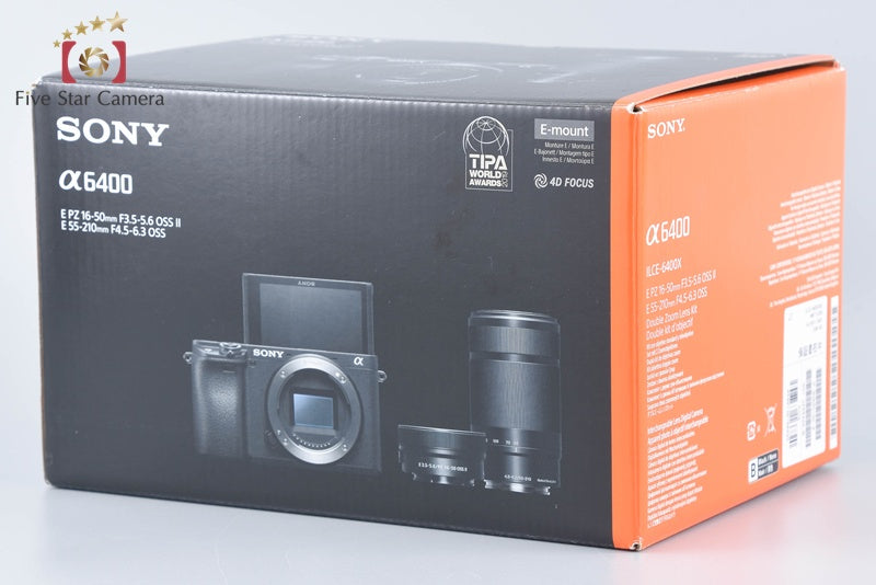 Sony α6400 ILCE-6400 Black 16-50 55-210 Lenses [Multiple Languages] from Japan