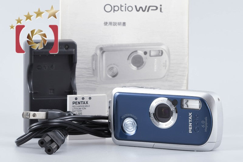 PENTAX Optio WPi Navy Blue 6.0 MP Waterproof Digital Camera from Japan