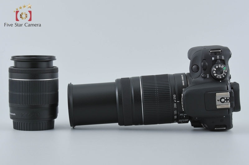 Canon EOS Kiss X7 / Rebel SL1 / 100D 18.0 MP 18-55 55-250 Lenses from Japan