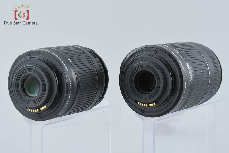 Canon EOS Kiss X7 / Rebel SL1 / 100D 18.0 MP 18-55 55-250 Lenses from Japan