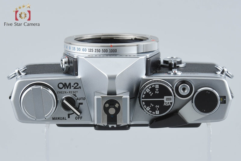 Olympus OM-2N Silver 35mm SLR Film Camera Body w/ Data Back from Japan