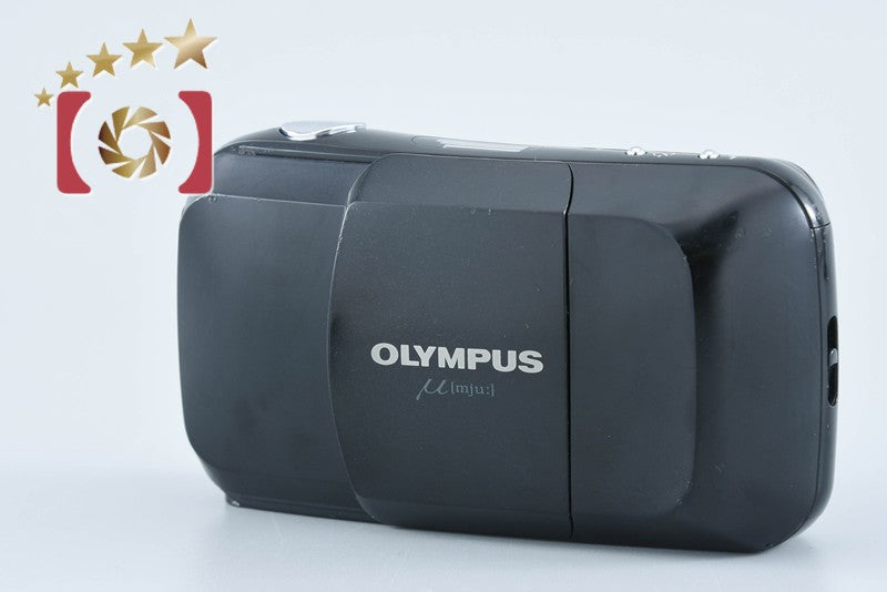 Olympus μ[mju:] Black 35mm f/3.5 Point & Shoot Film Camera from Japan