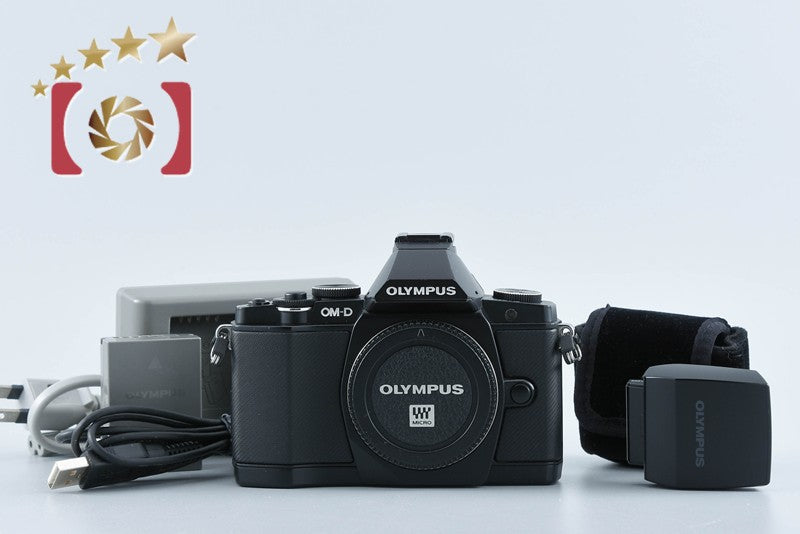 "Count 4,950" Olympus OM-D E-M5 Black 16.0 MP Mirrorless Camera from Japan