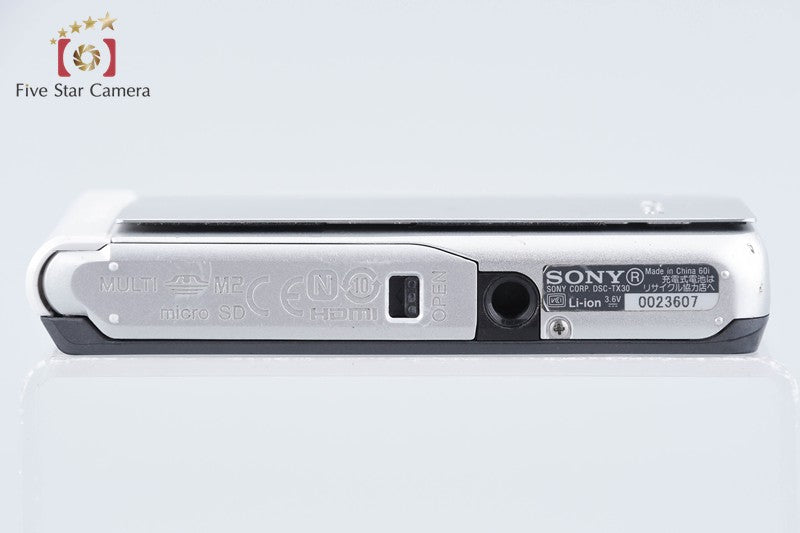 Sony Cyber-Shot DSC-TX30 Silver Digital Camera[Japanese Language Only]from Japan