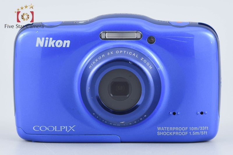 Nikon COOLPIX S32 Blue 13.2 MP Digital Camera from Japan