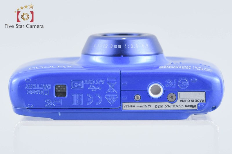 Nikon COOLPIX S32 Blue 13.2 MP Digital Camera from Japan