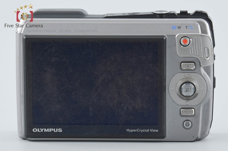 Olympus TOUGH TG-820 Silver 12.0 MP Waterproof Digital Camera from Japan