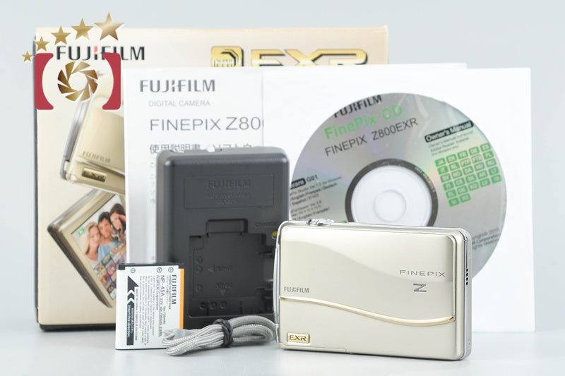 Fujifilm FinePix Z800EXR Gold 12.0 MP Digital Camera w/ Box from Japan