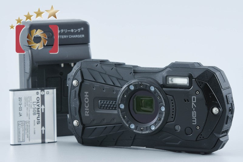 RICOH PENTAX WG-70 Black 16.0 MP Waterproof Action Camera from Japan