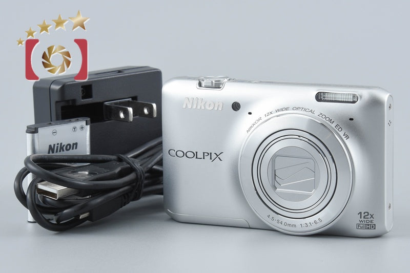 Nikon COOLPIX S6400 Crystal Silver 16.0 MP Digital Camera from Japan