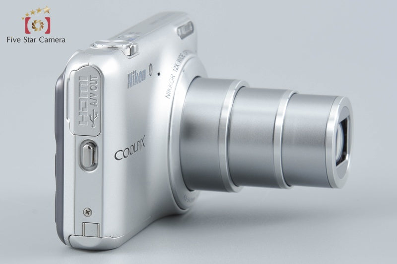 Nikon COOLPIX S6400 Crystal Silver 16.0 MP Digital Camera from Japan