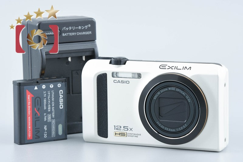 CASIO EXILIM EX-ZR310 White 16.1 MP Digital Camera from Japan
