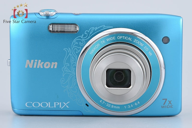 Nikon COOLPIX S3500 Oriental Blue 20.0 MP Digital Camera from Japan