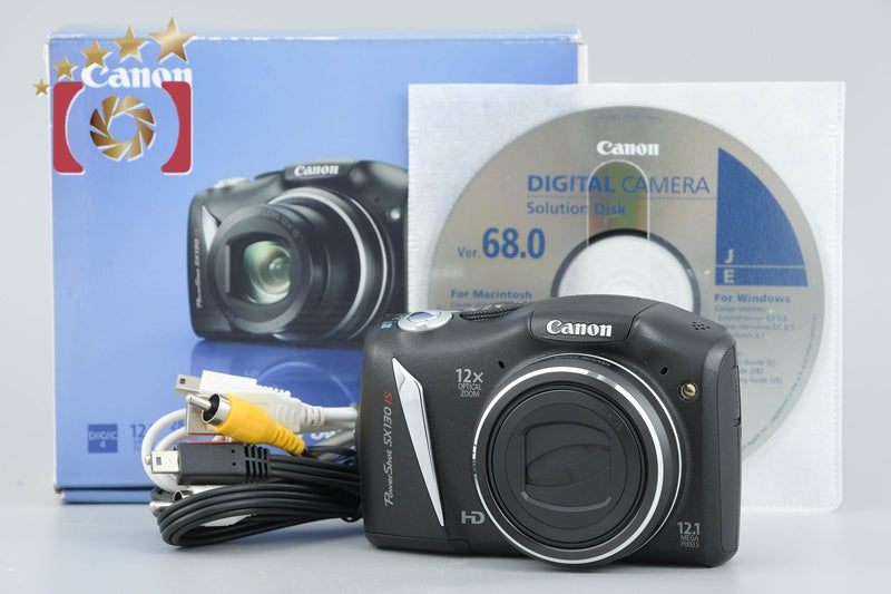 Canon PowerShot SX130 IS 12.1 MP Digital Camera w/ Box from Japan