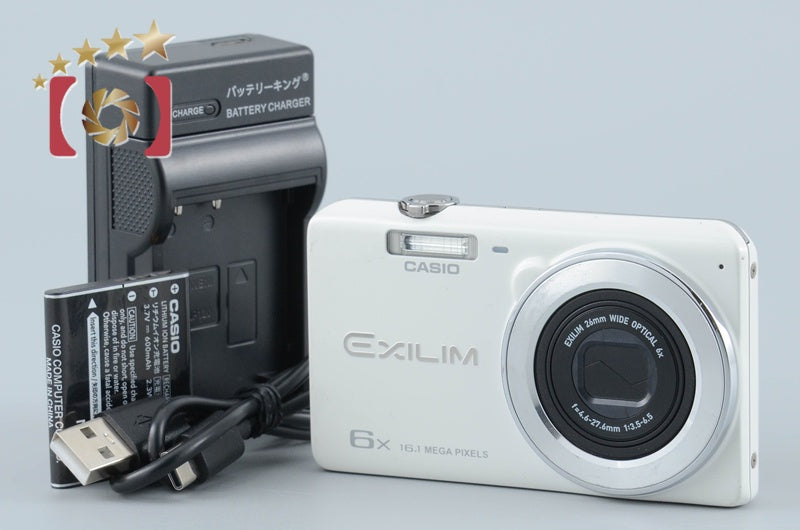 CASIO EXILIM EX-ZS26 White 16.1 MP Digital Camera from Japan