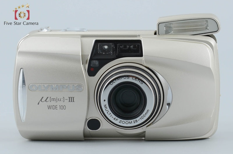 Olympus μ[mju:]-III WIDE 100 35mm Point & Shoot Film Camera from Japan