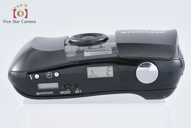 Olympus μ[mju:] Black 35mm Point & Shoot Film Camera from Japan