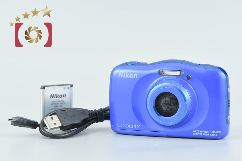 Nikon COOLPIX W100 Blue 13.2 MP Digital Camera from Japan