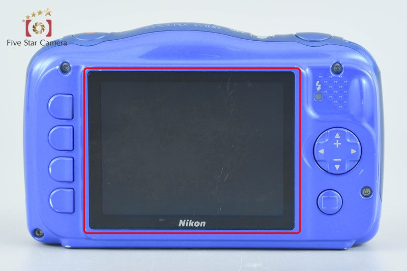 Nikon COOLPIX W100 Blue 13.2 MP Digital Camera from Japan