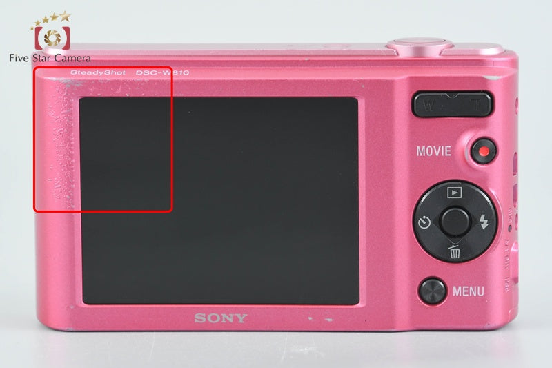 Sony Cyber-Shot DSC-W810 Pink Digital Camera [Japanese Language Only] from Japan