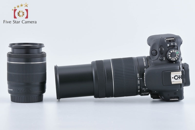 Canon EOS Kiss X7 / Rebel SL1 / 100D 18.0 MP 18-55 55-250 Lenses from Japan