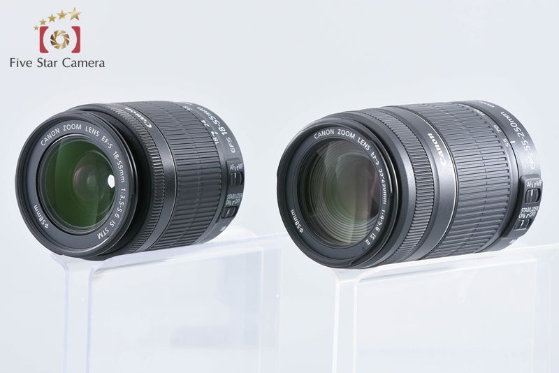 Canon EOS Kiss X7 / Rebel SL1 / 100D 18.0 MP 18-55 55-250 Lenses from Japan