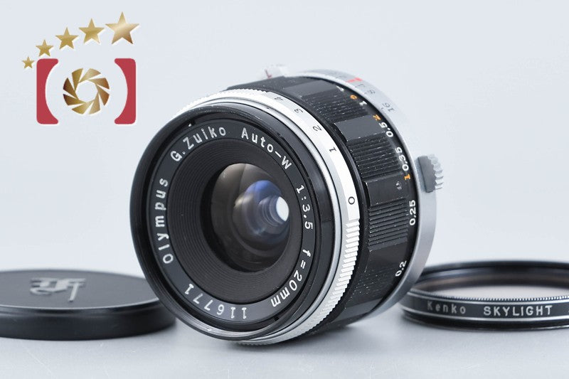 Olympus G.ZUIKO AUTO-W 20mm f/3.5 for Pen F FT FV from Japan