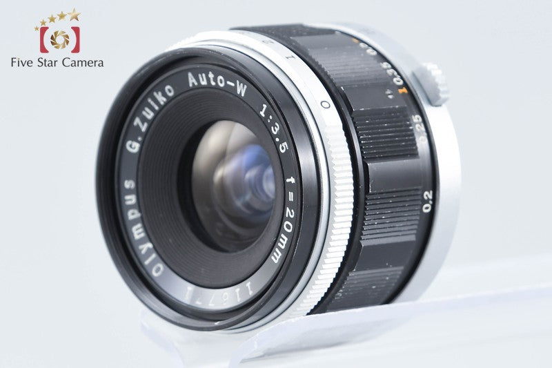 Olympus G.ZUIKO AUTO-W 20mm f/3.5 for Pen F FT FV from Japan